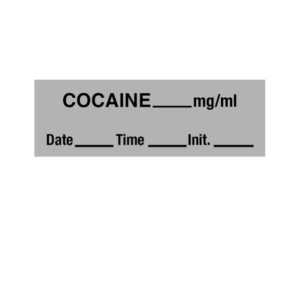 Tape, Cocaine 1/2" x 500" Gray w/Black